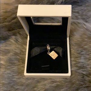 Pandora silver passport charm